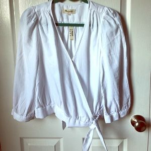 Madewell wrap top size L